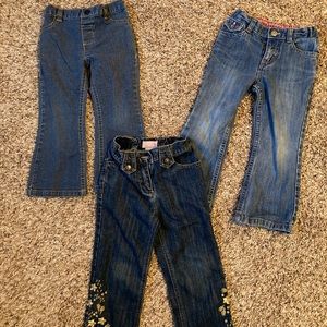3T Girls Blue Jeans (3 pairs)